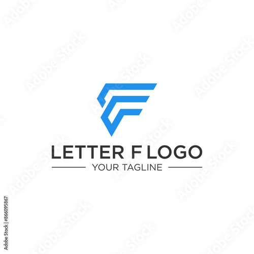 Modern Letter F Logo Design with Minimalist Style