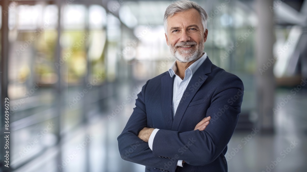 portrait of successful senior businessman consultant looking at camera and smiling inside modern office building portrait of successful senior businessman consultant looking at camera and smiling inside modern office building