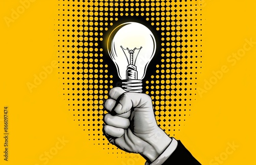 Fist hitting light bulb