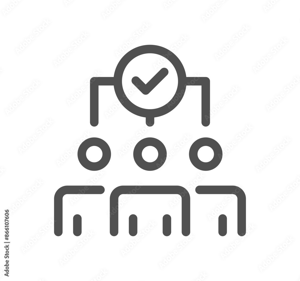 Human resources related icon outline and linear vector.
Human resources related icon outline and linear vector.