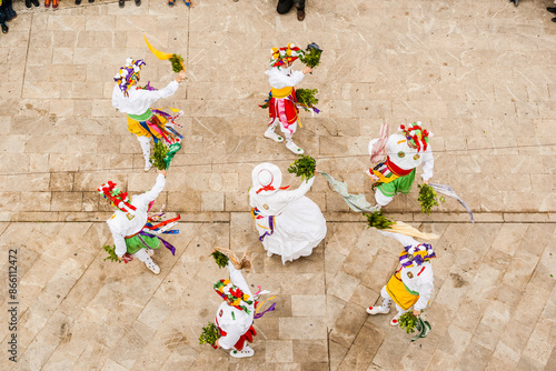 Photography cossiers dance, popular Mallorcan dance, Algaida, Mallorca, balearic islands, Sp