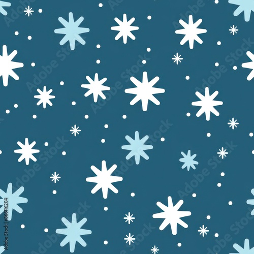 Snow pattern backgrounds snowflake. © Rawpixel.com