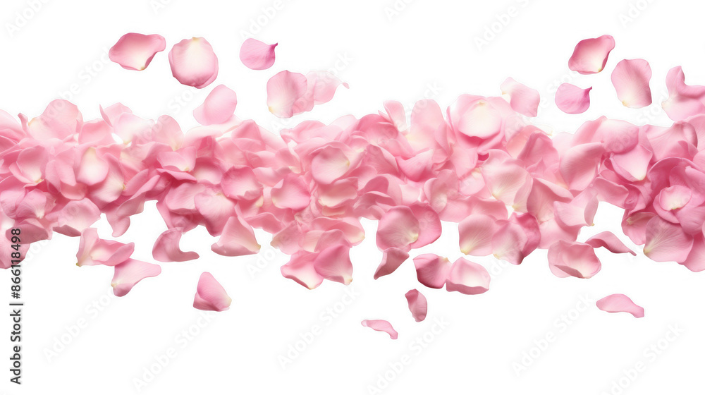 Cascade of Pink Rose Petals Cascade of Pink Rose Petals