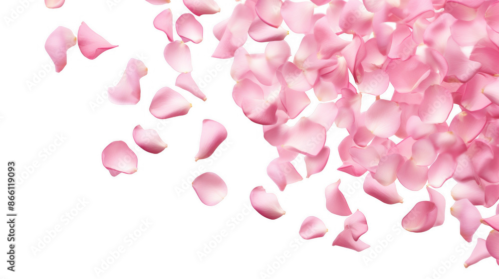 Cascade of Pink Rose Petals Cascade of Pink Rose Petals