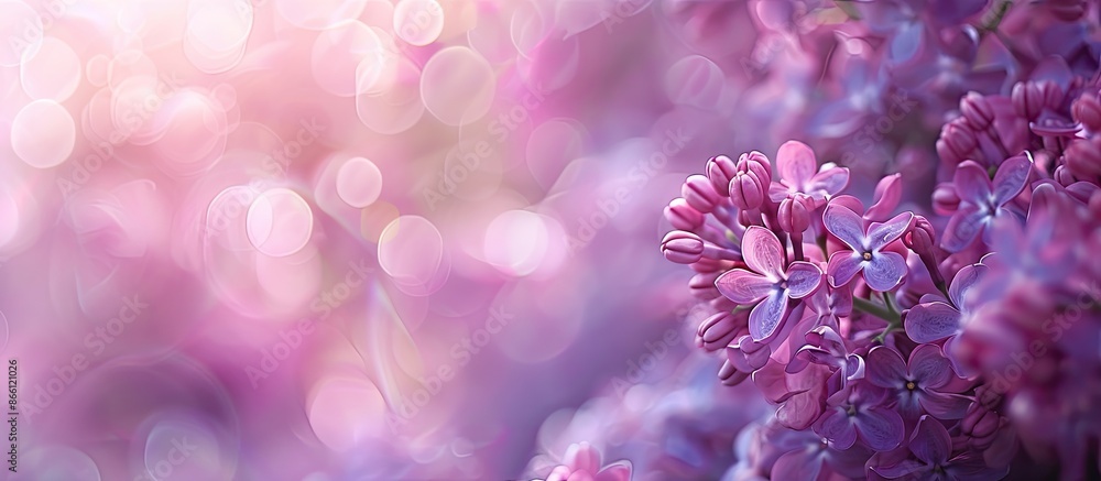 A beautiful photo of lilac flowers in spring with an empty space to add text or graphics, known as a copy space image. A beautiful photo of lilac flowers in spring with an empty space to add text or graphics, known as a copy space image.