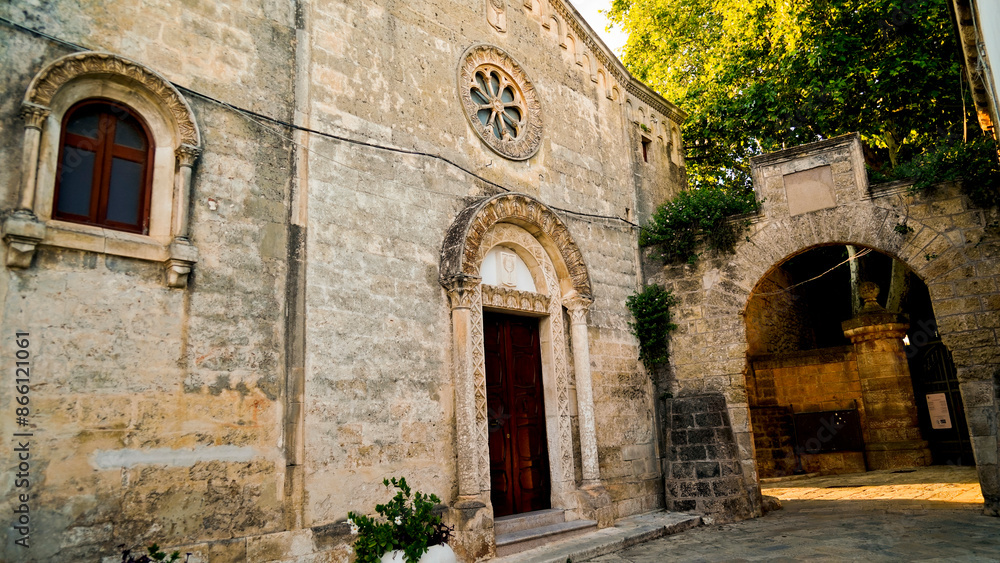 Castello Dentice e borgo di Carovigno. Brindisi. Puglia, Italy Castello Dentice e borgo di Carovigno. Brindisi. Puglia, Italy