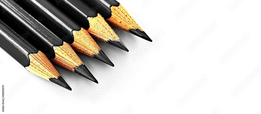 A series of pencils, one pointing the opposite way, against a blank backdrop for text or images. image with copy space A series of pencils, one pointing the opposite way, against a blank backdrop for text or images. image with copy space