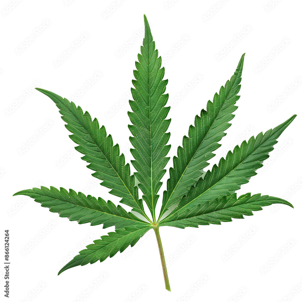 Very detailed studio photo of marijuana leaf on transparent background Generative Ai Very detailed studio photo of marijuana leaf on transparent background Generative Ai