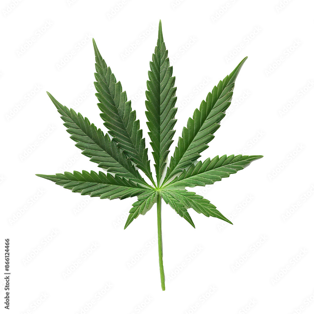 Very detailed studio photo of marijuana leaf on transparent background Generative Ai Very detailed studio photo of marijuana leaf on transparent background Generative Ai