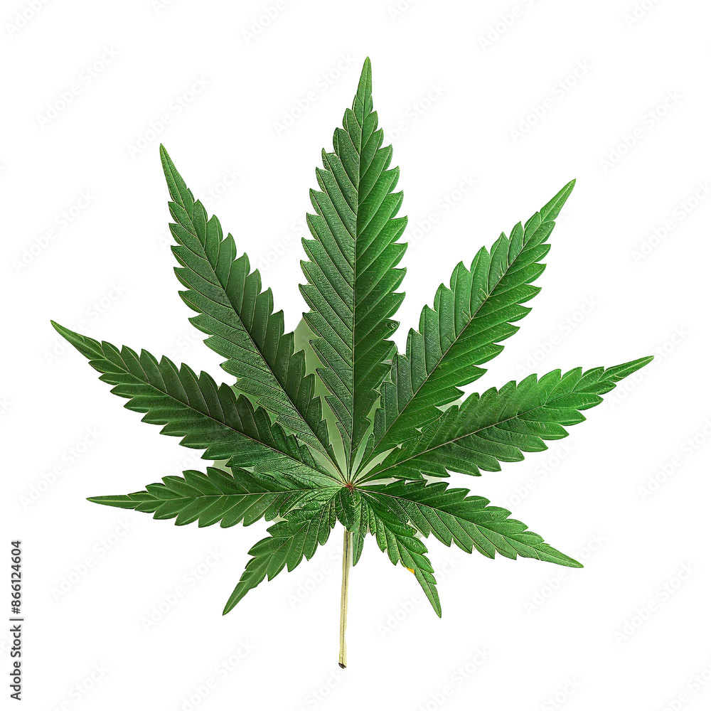 Very detailed studio photo of marijuana leaf on transparent background Generative Ai Very detailed studio photo of marijuana leaf on transparent background Generative Ai