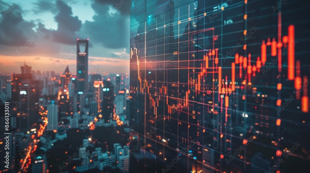 Fototapeta premium Rapid Global Economic Growth