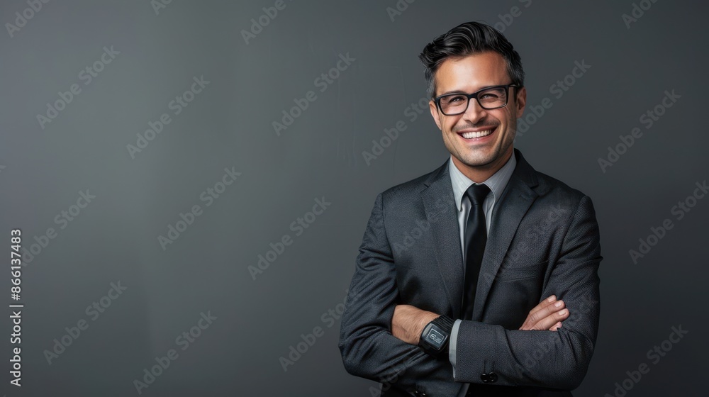The Smiling Businessman in Suit The Smiling Businessman in Suit