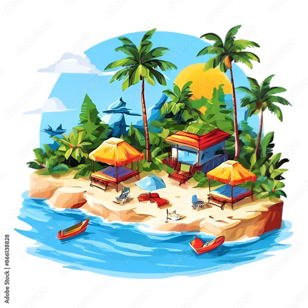 Obraz premium summer-theme-clip