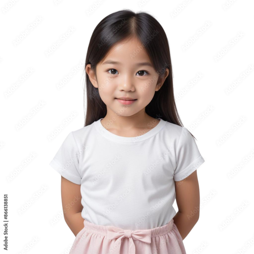 Portrait of an Asian boy posing on Isolated transparent background png. generated with AI Portrait of an Asian boy posing on Isolated transparent background png. generated with AI