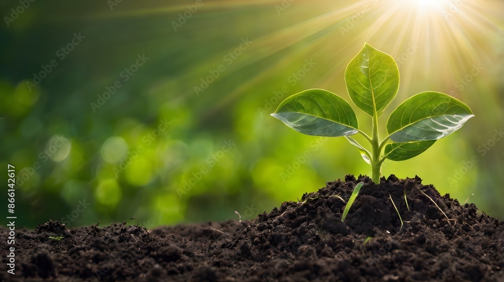 plant in the ground, ai generated plant in the ground, ai generated