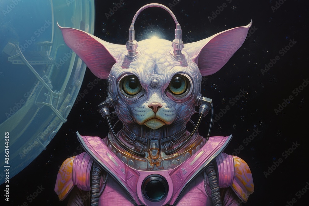 Cute creature disguise portrait cartoon. Cute creature disguise portrait cartoon.