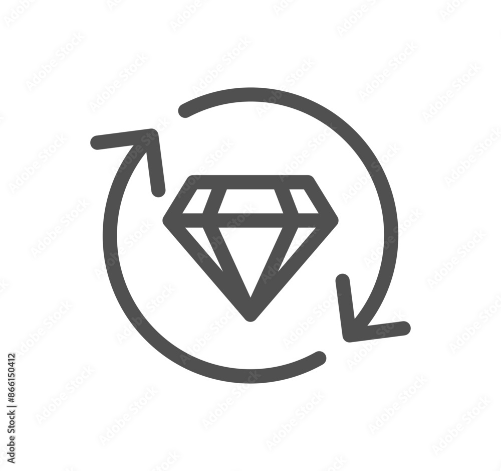 Diamond related icon outline and linear vector.
Diamond related icon outline and linear vector.