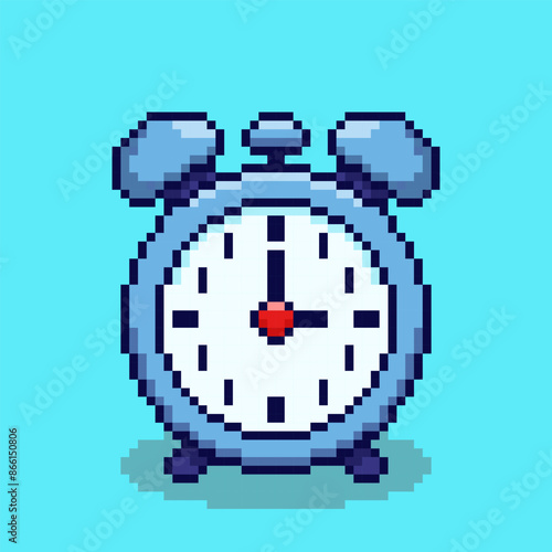 Pixel art alarm clock game asset design