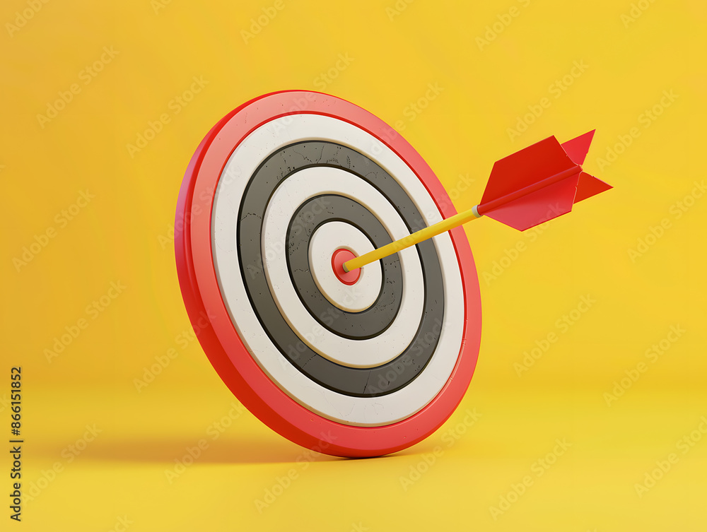 A round target with an arrow sticking out of it. Neural network AI generated art A round target with an arrow sticking out of it. Neural network AI generated art