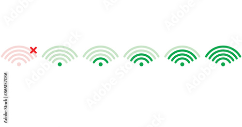 Wi fi signal set. vector