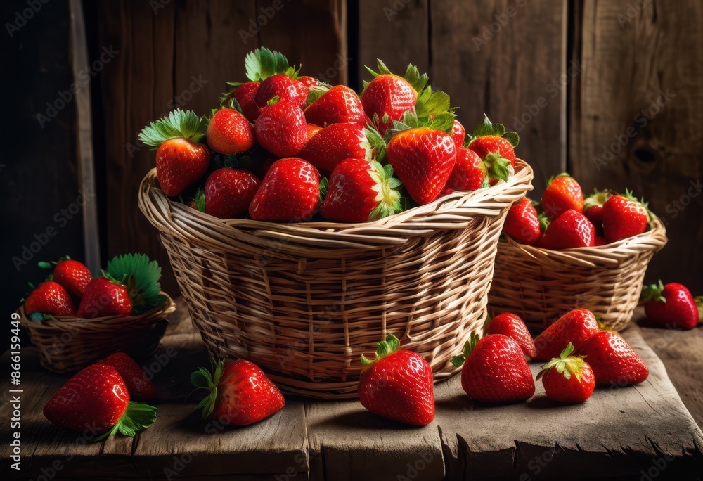 basket freshly picked strawberries vibrant red fruits container, ripe, juicy, delicious, organic, natural, agriculture, harvest, farm, picking, produce basket freshly picked strawberries vibrant red fruits container, ripe, juicy, delicious, organic, natural, agriculture, harvest, farm, picking, produce