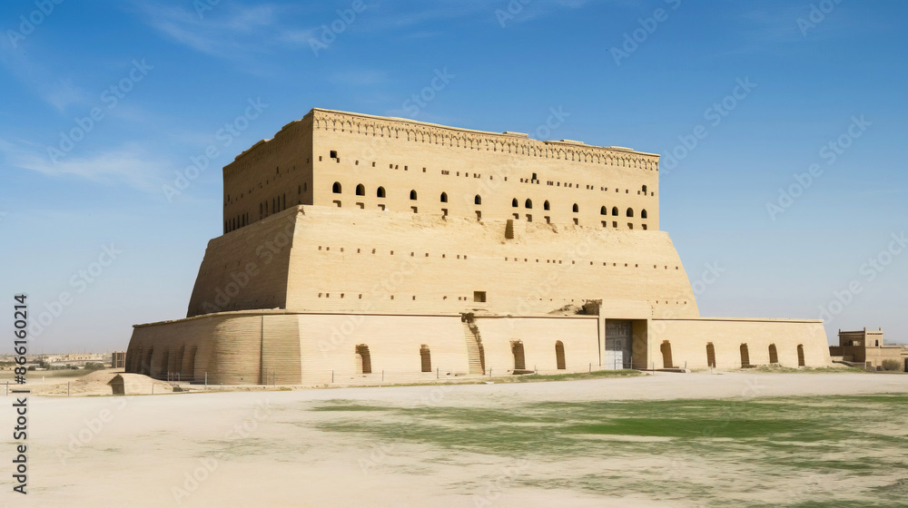 Ancient architectural structure of historical civilization, famous cultural monument of tourism and travel. Ancient architectural structure of historical civilization, famous cultural monument of tourism and travel.