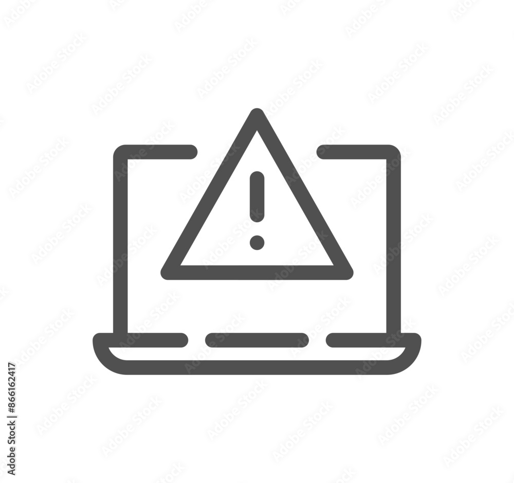 Warning related icon outline and linear vector.
Warning related icon outline and linear vector.