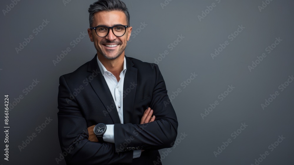 The confident man in suit The confident man in suit