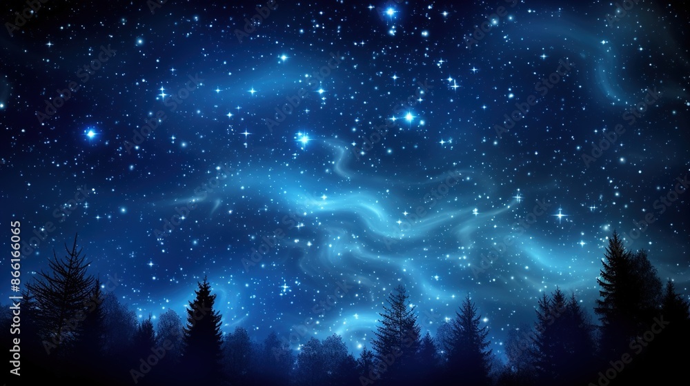 Obraz premium night in the woods