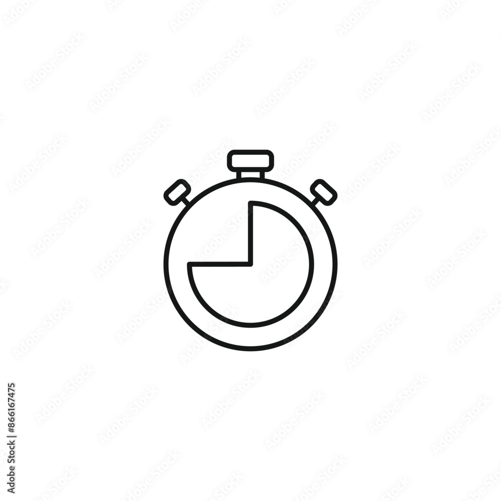 Stop watch icon vector. EPS 10 editable vector Stop watch icon vector. EPS 10 editable vector