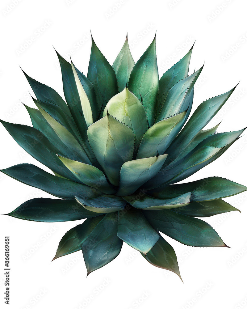 Green Agave Plant with Sharp Leaves Green Agave Plant with Sharp Leaves
