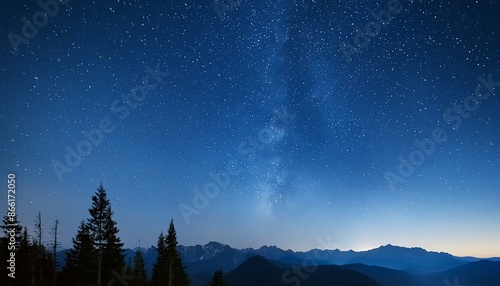 Blue night starry sky space background for screensaver