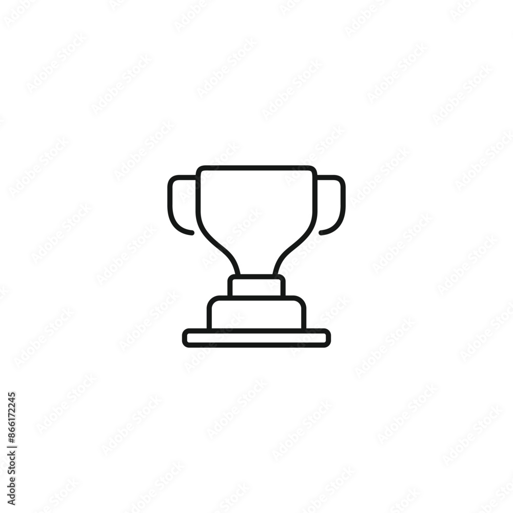 Trophy icon vector. EPS 10 editable vector Trophy icon vector. EPS 10 editable vector