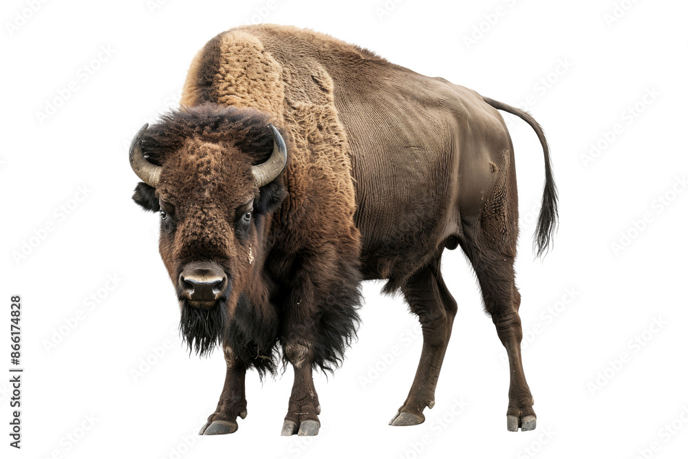 Bison isolated on transparent background Bison isolated on transparent background