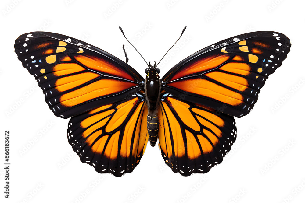 Obraz premium Monarch butterfly Isolated on transparent background