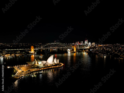 Canvas Print Sydney Opera House at Night