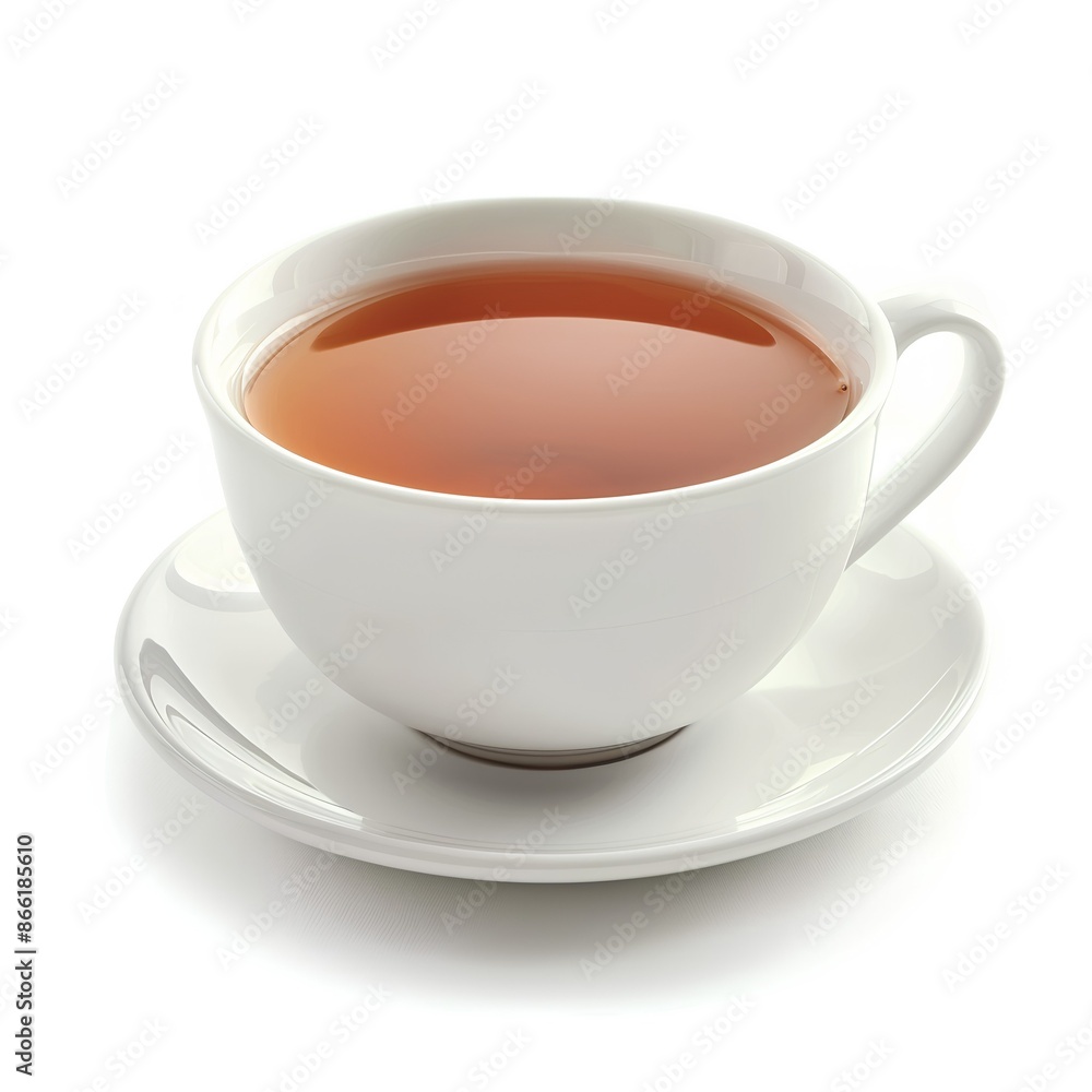 Cup of black tea with white background, close-up shot, high resolution photography, professional photograph, high definition quality Cup of black tea with white background, close-up shot, high resolution photography, professional photograph, high definition quality
