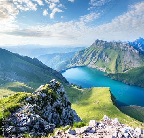 lake in the mountains