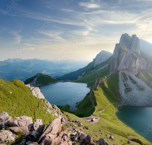 lake in the mountains