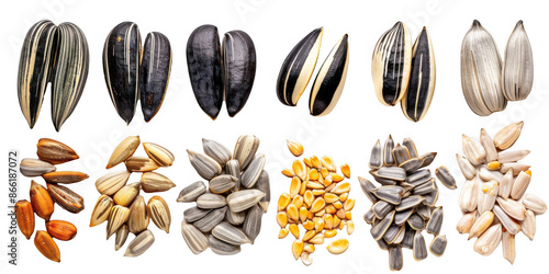 Sunflower Seeds in Various Stages