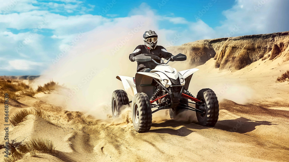 ATV riding in the National Forest ATV riding in the National Forest