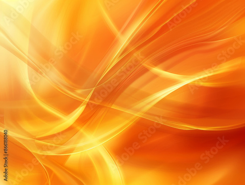 Abstract Orange Background, Generative AI Illustration