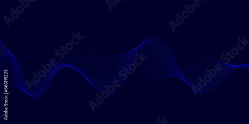 minimal background with blue flowing dots design 