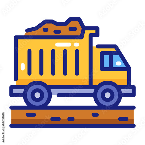 Dump Truck Hauling Materials for Construction