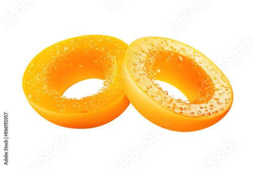 Sunshine Circles With Floating Bubbles on White or PNG Transparent Background.