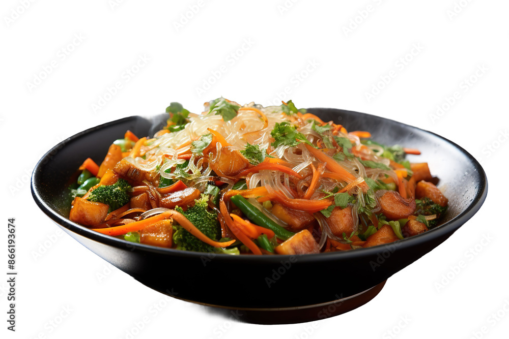 Midnight Harvest: A Bounty of Fresh Vegetables in a Mystery Bowl on White or PNG Transparent Background. Midnight Harvest: A Bounty of Fresh Vegetables in a Mystery Bowl on White or PNG Transparent Background.
