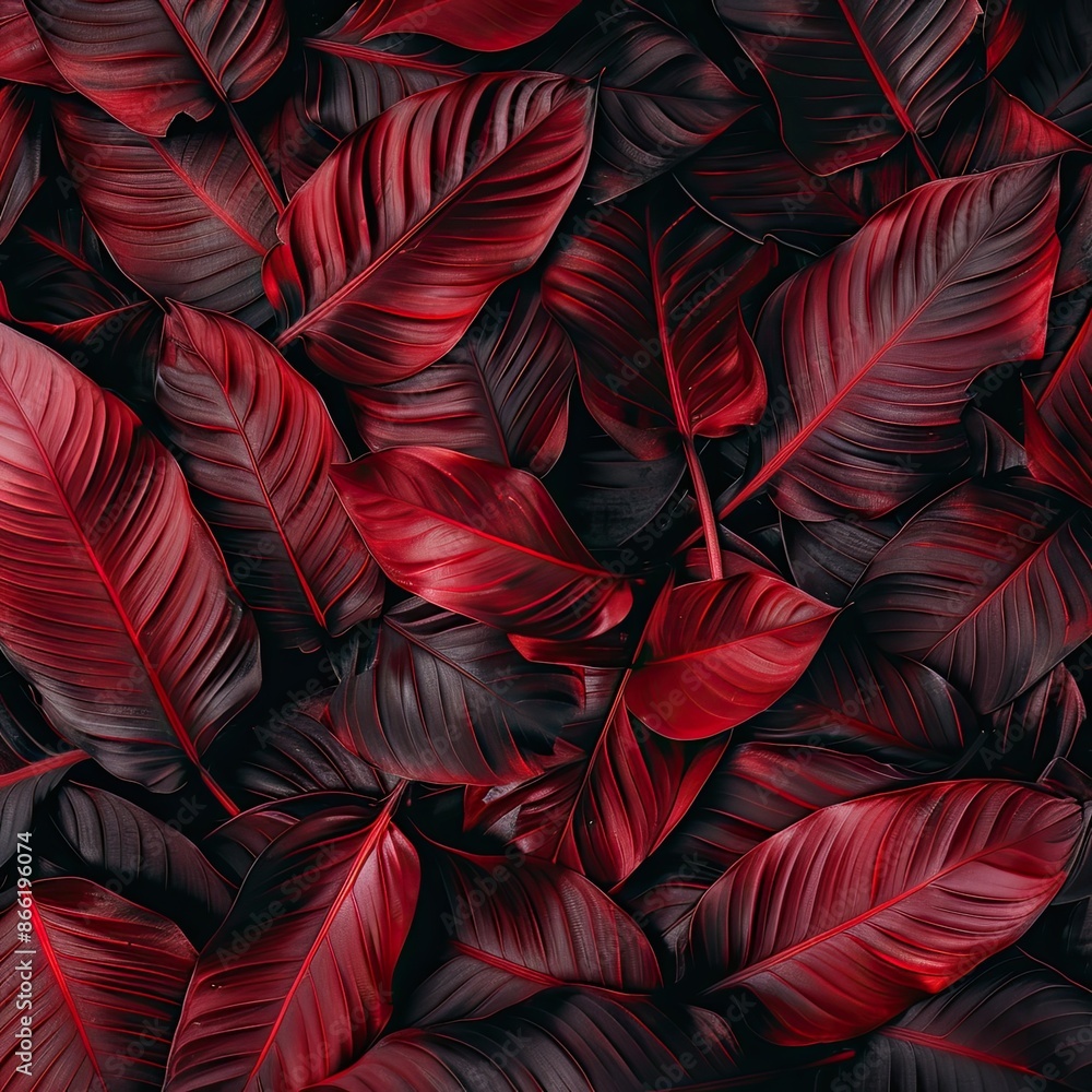 Abstract texture of 3D burgundy leaves. Creative multi-layer surface. Preparation for print, decor, design. Abstract texture of 3D burgundy leaves. Creative multi-layer surface. Preparation for print, decor, design.