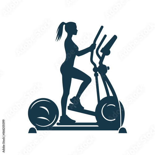 vector Gym and fitness silhouette design illustration template