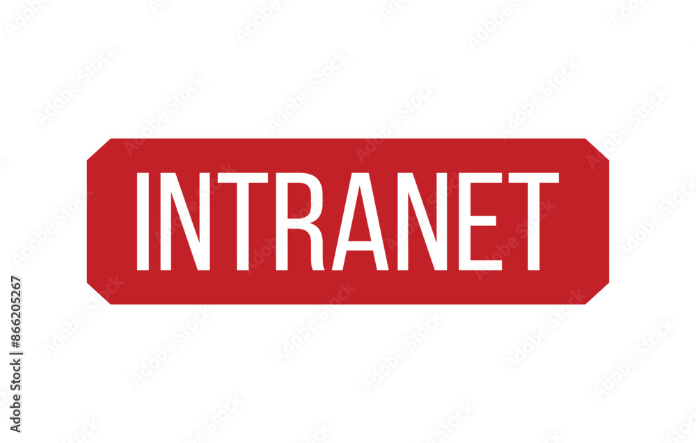 Red Intranet Rubber Stamp Seal Vector Red Intranet Rubber Stamp Seal Vector