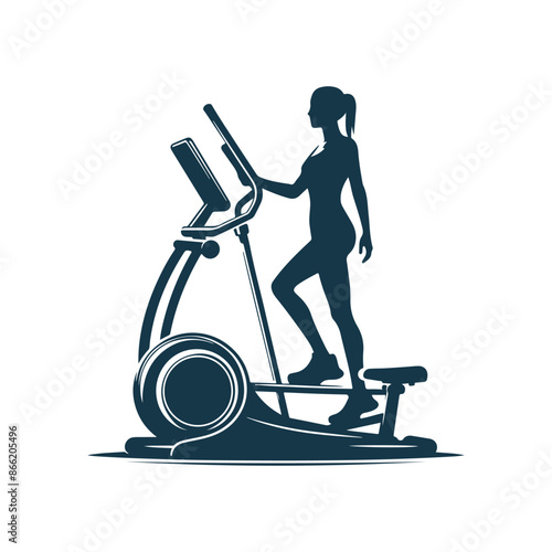 vector Gym and fitness silhouette design illustration template